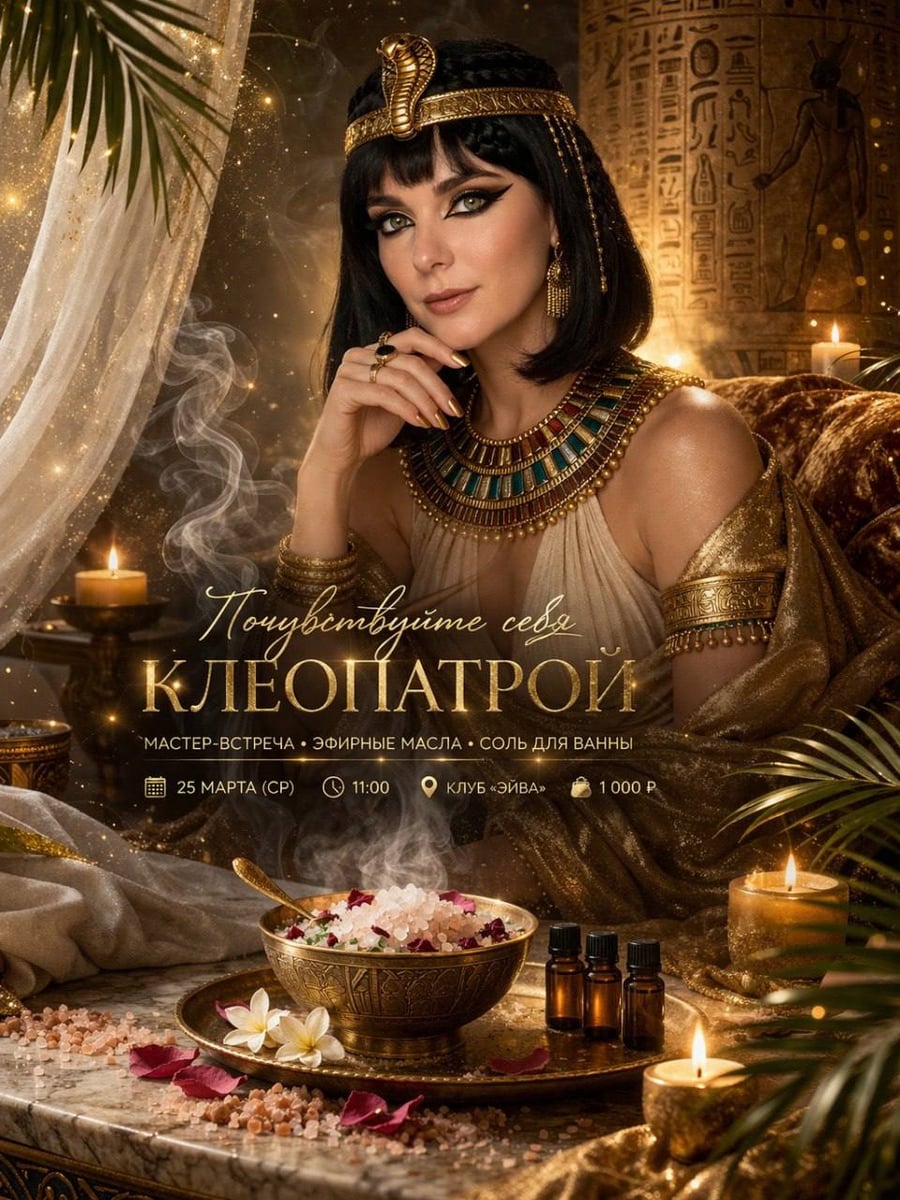 ✨ Почувствуйте себя Клеопатрой! ✨